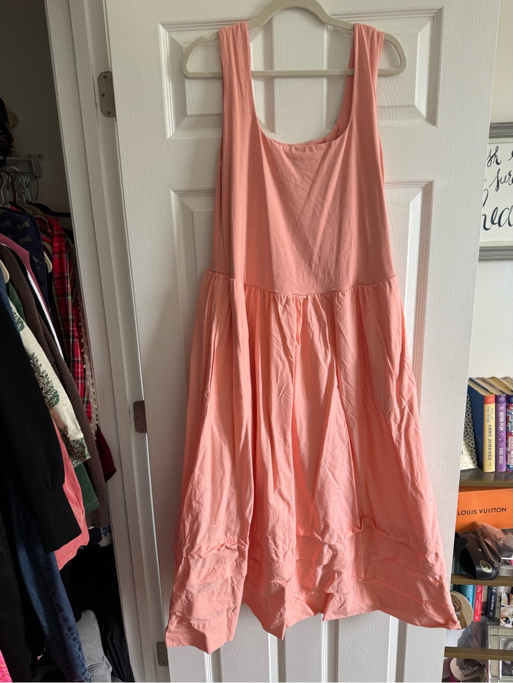 J. Crew Coral Pink Maxi Dress